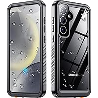 Designed for Samsung Galaxy S24 Case, Waterproof Built-in Screen &Lens Protector, Full Heavy Duty Protection, 12FT Military Shockproof, Dustproof, Anti-Scratched Case 6.2 inch, Black