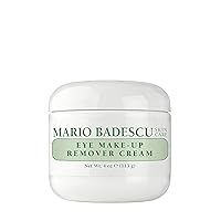 Mario Badescu Eye Makeup Remover Cream - Gentle, Non-Irritating Gel-Cream Waterproof Liner and Mascara Remover - Safe for Contact Lens Wearer - Vegan Skin Care Makeup Cleanser
