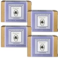 Olivia Care Natural Olive Oil Soap, Lavender, 8-Ounce Boxes (Pack of 4)
