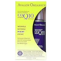 Avalon Organics CoQ10 Wrinkle Defense Night Cr�me, 1.75 Ounce (Pack of 6)