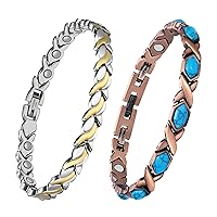 Pure Copper Bracelets for Women, Magnetic Bracelets for Women with Ultra Magnets, Jewelry Gifts for Women