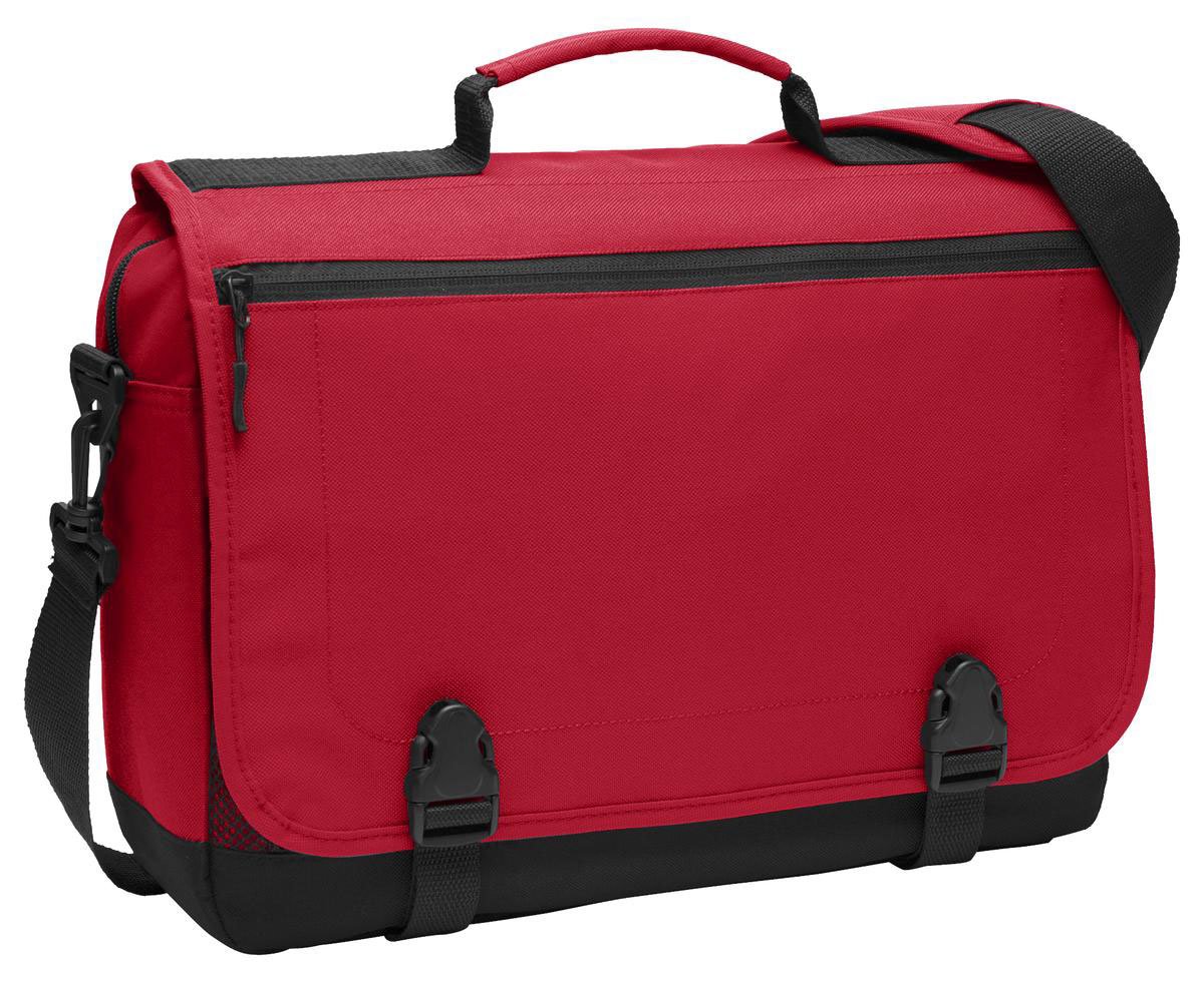 Port Authority Messenger Briefcase OSFA Chili Red