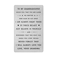Granddaughter Gifts from Grandma - Granddaughter Birthday Card - Granddaughter Birthday Wedding Wallet Card Presents