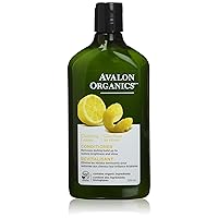 Avalon Organics Clarifying Lemon Conditioner, Removes Buildup to Restore Brightness and Shine, 11 Fluid Ounces