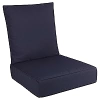 Lavish Home, Navy 24x24 Outdoor Cushions, Standard, 6 Pound