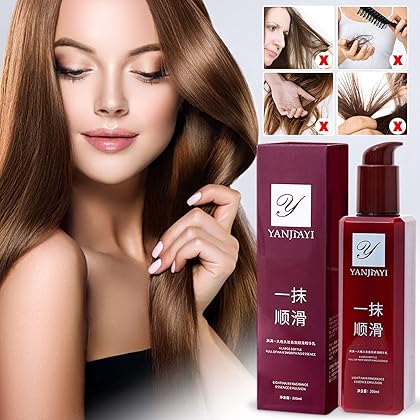 RnemiTe-amo A Touch of Magic Hair Care, YANJIAYI Hair Smoothing Leave-in Conditioner without Rinsing, Deep Conditioner For Dry Damaged Hair, Light Hair Ragrance Essence Emulsion (1pc)
