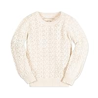 Hope & Henry Girls' Cable Knit Raglan Turtleneck Sweater