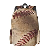 Retro Baseball Backpack Bookbag Laptop Backpacks Multipurpose Daypack for Boys Girls School Men Women Travel Hiking