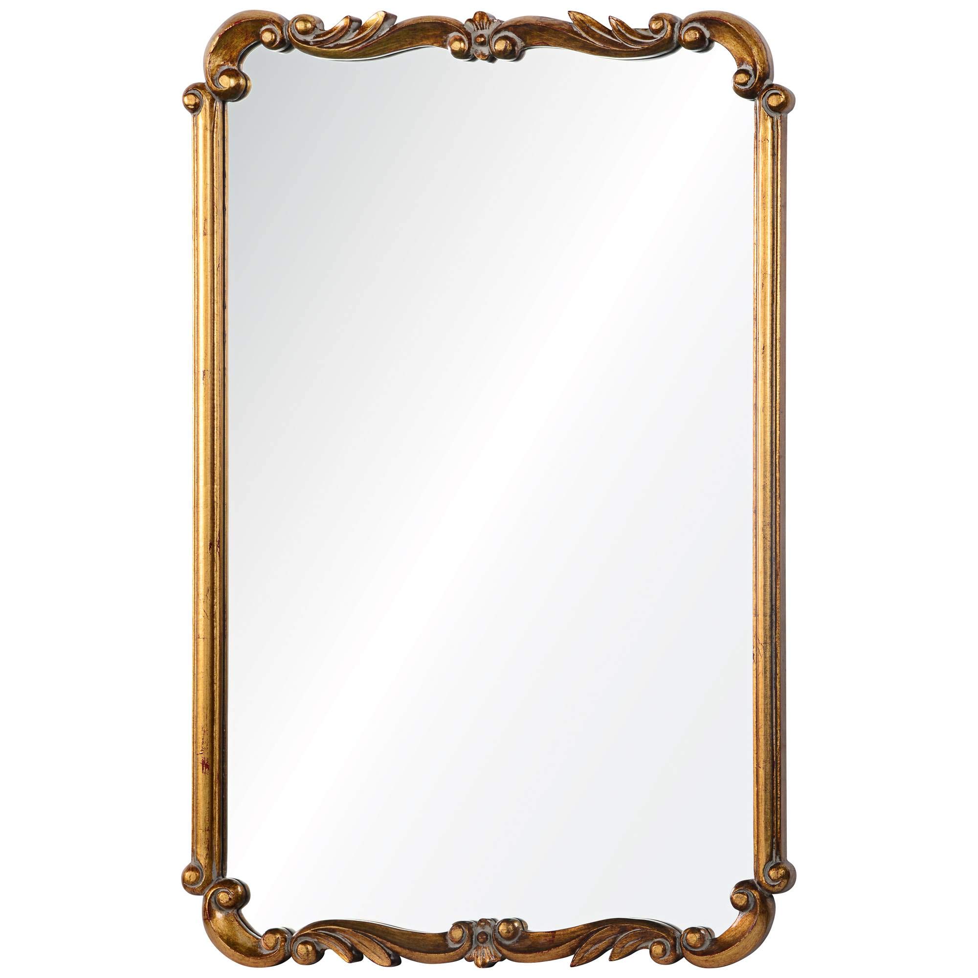 Cooper Classics Toulouse Gold 24 1/2" x 36" Rectangular Wall Mirror