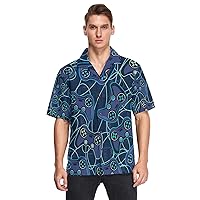 Joystick Video Game Mens Hawaiian Shirts Short Sleeve Button Down Vacation Men's Beach Shirts