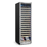 TYLZA Wine Fridge 24 Inch, 189 Bottles Large Wine Cooler Refrigerator, Built-in or Freestanding Tall Wine Cooler with Upgraded Compressor, Low Noise, Fast Cooling and Intelligent Temperature Memory