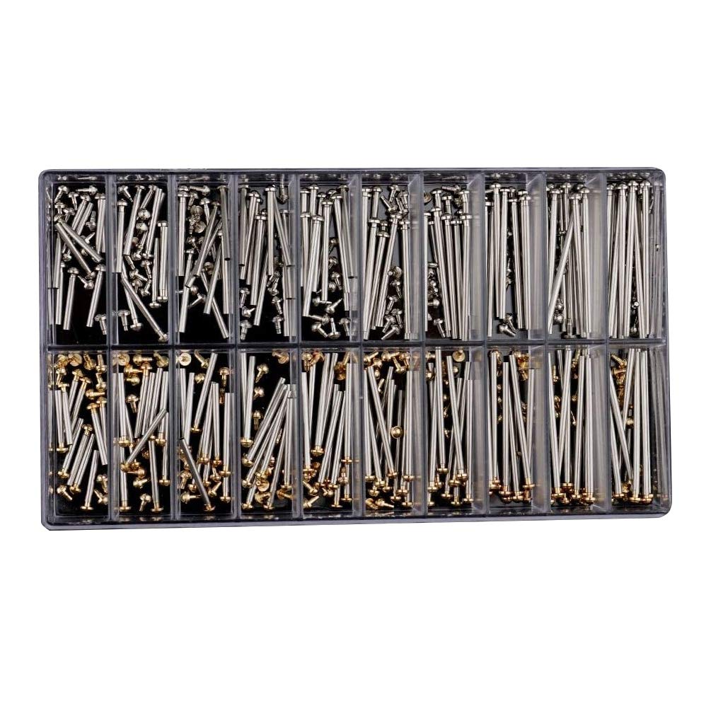 Nice Pies Stainless Watch Pin Friction Strap Pressure Bars With Rivet Ends Watch Repair Tools Size 10mm-28mm