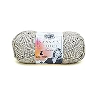 Lion Brand Yarn (1 Skein) Vanna's Choice Yarn, Grey Marble