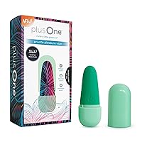 plusOne Discreet Pleasure Vibrating Sex Toy - Quiet Mode, 10 Settings, Rechargeable & Waterproof, Body-Safe Silicone, Hygiene & Privacy Cover, Green
