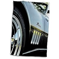 3dRose - Photo of The Side of Classic Corvette with Dark Strokes Filter Effect. - Towel - (twl-316771-1)
