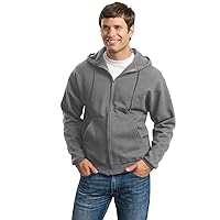Super Sweats-Full-Zip Hooded Sweatshirt. 4999M-Oxford