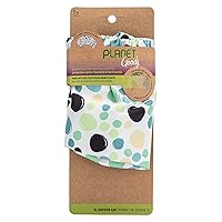 GOODY Planet XL Shower Cap,1 Count - Green Dots - Protect Your Hairstyle While Remaining Comfortable - Hair Accessories for Men,Women,Boys,& Girls - Made with Recycled Ocean-Bound Plastic