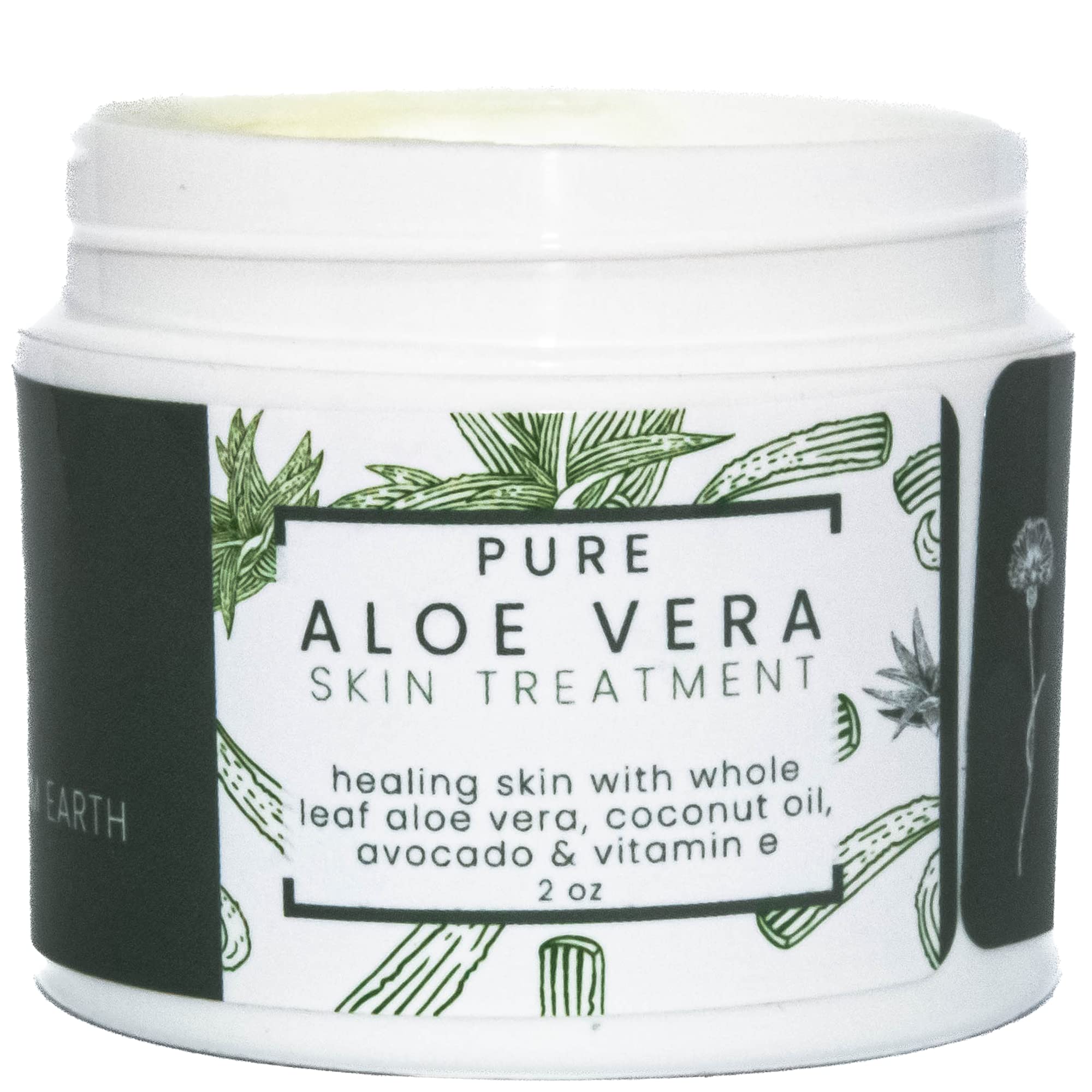 Pure Aloe Vera Treatment with Organic Coconut, Olive Oil & Vitamin E, 2 oz