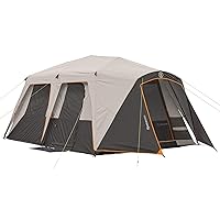 Bushnell Instant Tent | 6 Person / 9 Person / 12 Person Shield Series Instant Tents Cabin Design Perfect for 3 Season Family Camping, Hunting, and Fishing with Fast Setup