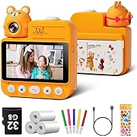 Kids Instant Camera for 3-12 Years Old Toddlers Childrens Boys Girls Birthday Gifts 3.0 Inch Screen 14MP / 1080P HD Video Camera Baby Digital Camera