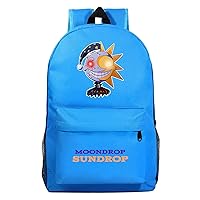 Sundrop and Moondrop Bookbag,Large Capacity Daypack Lightweight Rucksack for Travel,Outdoor