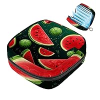 Makeup Bag Watermelon Cosmetic Bag Makeup Pouch Travel Toiletry Bag Organizer Storage Bag for Women Girls,