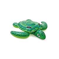 INTEX Lil' Sea Turtle Inflatable Pool Float: Animal Pool Toy For Kids – 2 Heavy-Duty Handles – 88lb Weight Capacity – 59