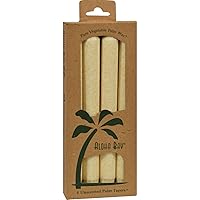 Aloha Bay Palm Tapers Cream, 4 Count