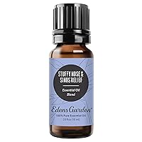 Stuffy Nose & Sinus Relief Essential Oil Blend, 100% Pure & Natural Best Recipe Therapeutic Aromatherapy Blends 10 ml