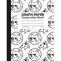 Graph Paper Composition Notebook: Dogecoin & Pizza Cryptocurrency Grid Paper Notebook, Quad Ruled 4x4, 200 Sheets (Large, 8.5x11), Grid Paper Perfect ... Developer, Math and Science Students
