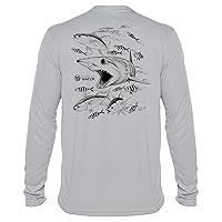 Mako Shark Shirt: UV UPF+ 50 Long Sleeve: Protection T-Shirt