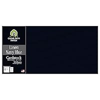 Clear Path Paper - Linen Navy Blue Cardstock - 12 x 24 inch - 80Lb Cover - 50 Sheets