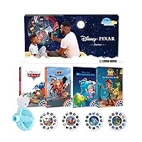 Moonlite Storytime Mini Projector with 4 Pixar Stories, A Magical Way to Read Together, Digital Storybooks, Fun Sound Effects - Toy Story, Cars, Incredibles, Monsters Inc - Gifts for Kids Age 1 and Up
