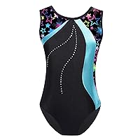 Kids Girls One Piece Ballet Dance Leotards Sleeveless Gymnastics Outfits Athletic Bodysuit Dancewear