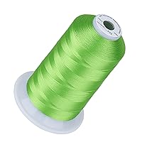 Simthread Embroidery Thread 5500 Yards Lime Green 513, 40wt 100% Polyester for Brother, Babylock, Janome, Singer, Pfaff, Husqvarna, Bernina Machine