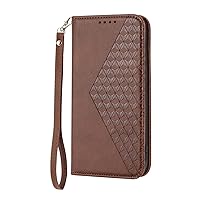 ZIFENGXUAN-- Wallet Case for Google Pixel 8 Pro/Pixel 8, Flip Case with Credit Card Holder Slot, Wristrap Shockproof Protective Wallet Leather Cover Shell (8 Pro,Brown)