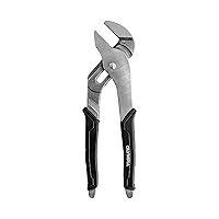 Olympia Tools Tongue and Groove Pliers, Straight Jaw Pliers with Cushion grip, 5 Jaw positions, 1.7
