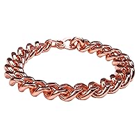 Apex Copper Bracelet Wide Link Size 9