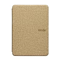 All-New Cover for 6.8” Kindle Paperwhite 11th Generation 2021 Pure Color Waterproof Cloth Pattern Case, Smart Auto-Wake/Sleep, Gold