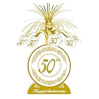 50th Anniversary Centerpiece Party Accessory (1 count) (1/Pkg)