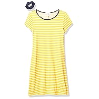 Speechless Girls' Short Sleeve Fit and Flare Casual Dress