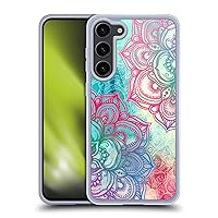 Head Case Designs Officially Licensed Micklyn Le Feuvre Round and Round The Rainbow Mandala 3 Soft Gel Case Compatible with Samsung Galaxy S23+ 5G and Compatible with MagSafe Accessories