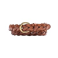 Levi's Women's Fully Adjustable Skinny Casual Leather Braided Belt for Jeans, Trousers and Dresses