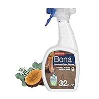 Bona Hardwood Floor Cleaner Spray - 32 fl oz - Cedar Wood Scent - Refillable - Residue-Free Floor Cleaning Solution for Wood Floors