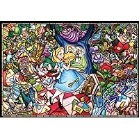 Tenyo (DP-027) Disney Stained Glass Alice in Wonderland Jigsaw Puzzle (1000 Piece)