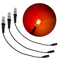 3 Pack Ember Orange Special Effects led 12 Volts dc Foam Wood mounting Cable Socket dc Barrel Connector for Themed environments Props Theatrical Scenery fire Flames Glowing coals Indoor Usage