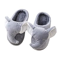 Adult unisex Winter warm Cartoon animal slippers,Cozy Memory foam Animal-shaped slippers,Cartoon elephant slippers,Indoor And Outdoor Non-slip slippers