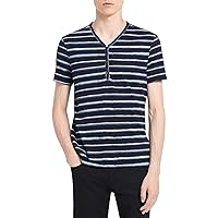 Calvin Klein Men's Short-Sleeve Cotton Henley T-Shirt