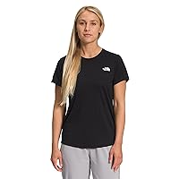 THE NORTH FACE Women's Elevation Short Sleeve (Standard and Plus Size), TNF Black, Large