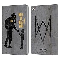 Officially Licensed Watch Dogs Legion Nice to Beat You Street Art Leather Book Wallet Case Cover Compatible with Apple iPad Air 2 (2014)